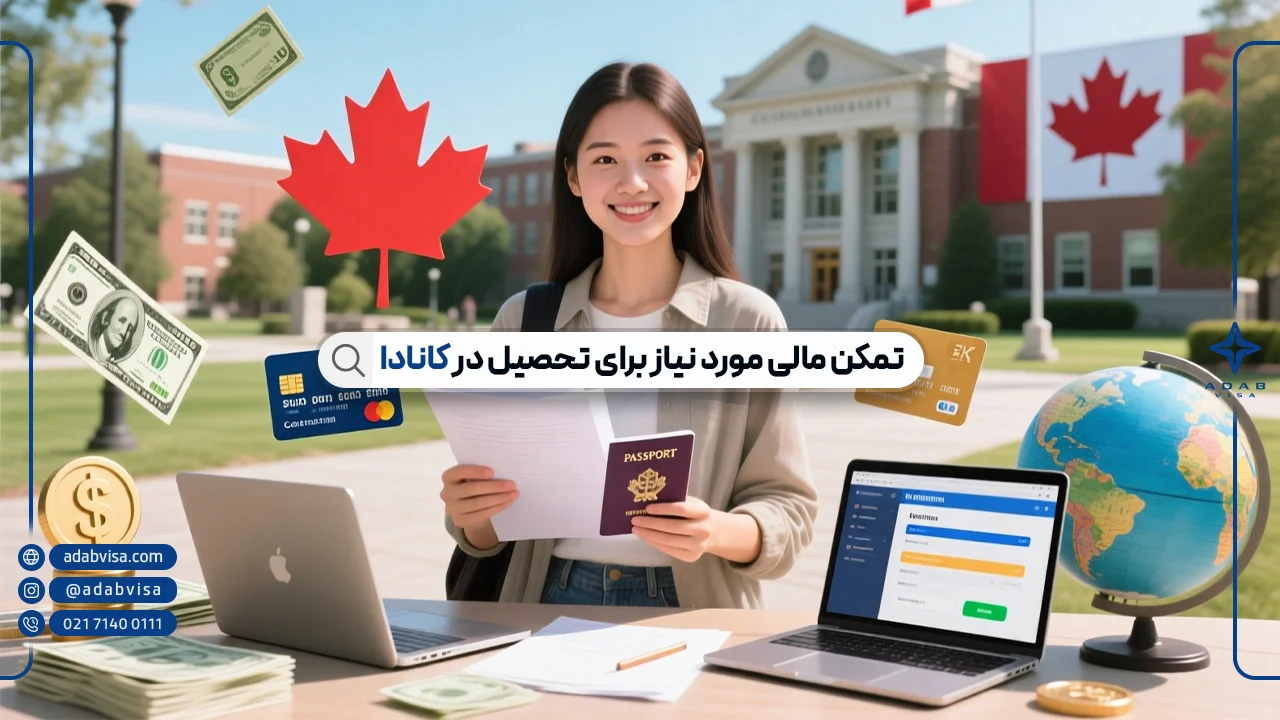 تمکن مالی ویزای تحصیلی کانادا 2025