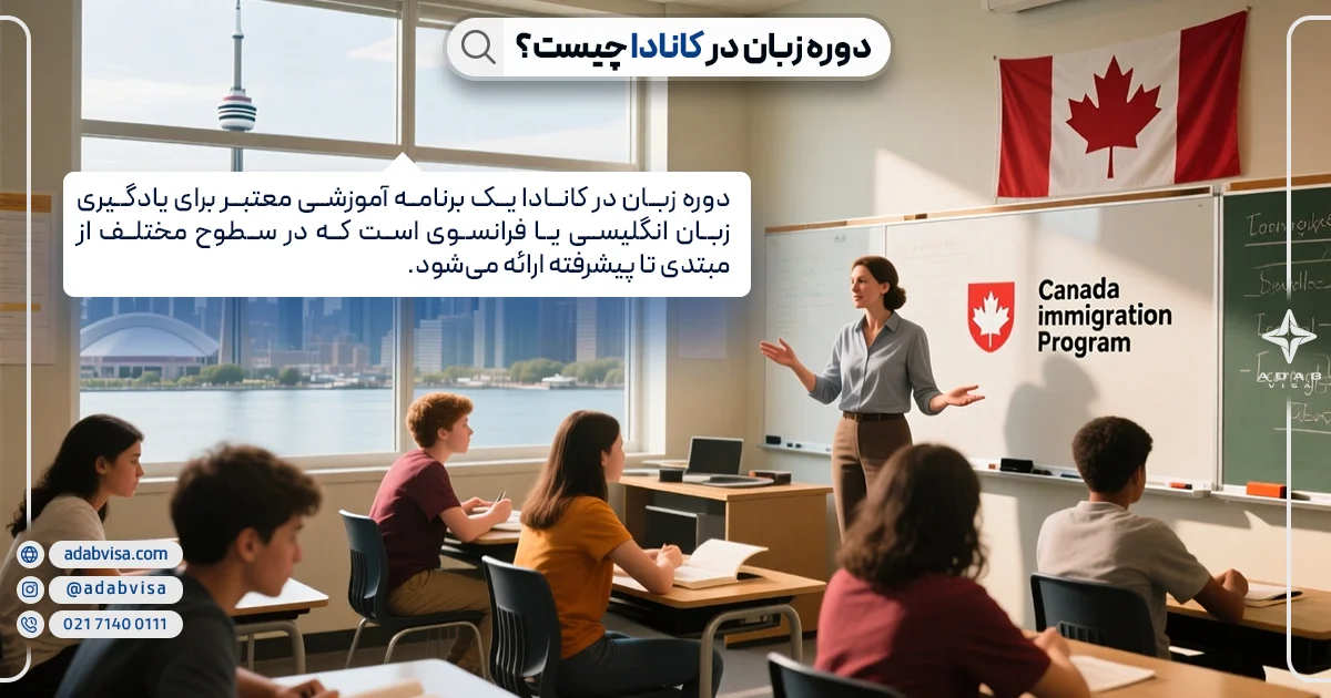 دوره زبان در کانادا چیست؟ | ادب ویزا