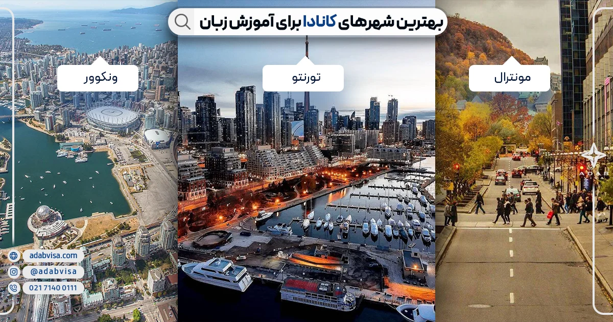 بهترین شهرهای کانادا برای آموزش زبان | ادب ویزا